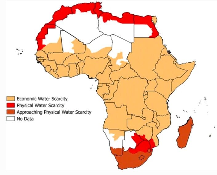Escasez de agua en África
